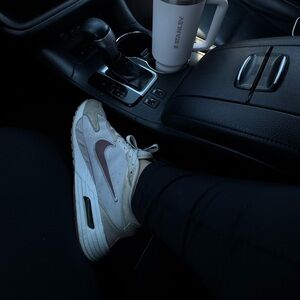 Nike White and Pink Sneakers